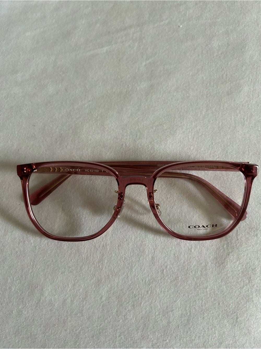 BRAND NEW Coach Transparent Rose Pink Optical Frames